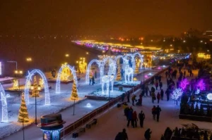 Кремлевская набережная зимняя