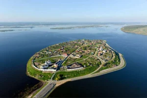 Храмы острова-града Свияжск сверху