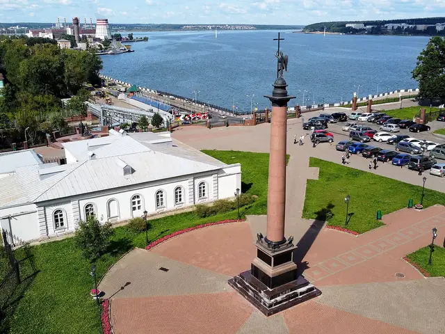 Сквер Оружейников и Михайловская колонна, Ижевск