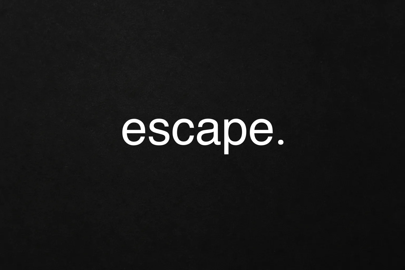 escape. на тёмном